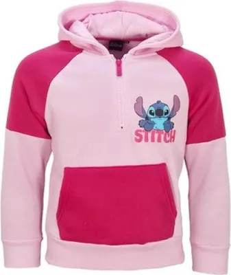 Produktbild von Disney Lilo und Stitch Kinder Mädchen Hoodie Kapuzenpullover Pulli – Rosa / 116