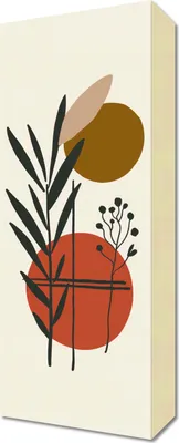 Immagine prodotto di Quadro 20x50 cm Contrasto in botanica