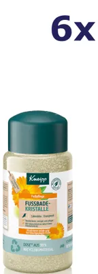 Produktbild von 6x Kneipp Badzout voetenbad- calendula sinaasappelolie 600 gram