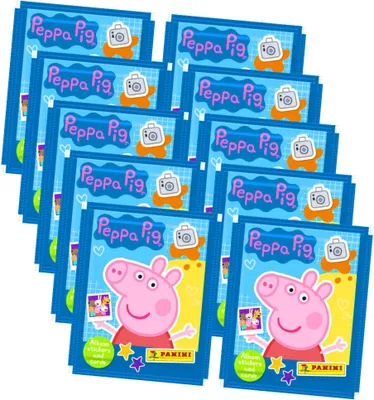 Produktbild von Panini Peppa Pig Sticker - Mein Fotoalbum (2023) - 10 Tüten Sammelsticker