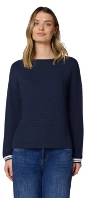 Produktbild von Street One Shirt mit Tapedetails Shadowed Navy 40