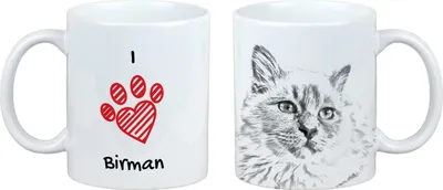 Produktbild von Birma - Tasse mit Katze, entzückende Tasse mit Grafik, Geschenk mit Ihrem Foto von der Marke Art-Dog