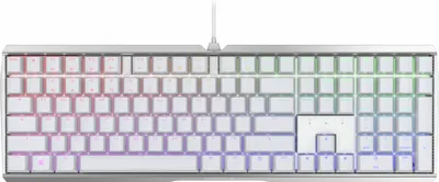 Image de Cherry MX Board 3.0S RGB - Avec fil - USB - Commutateurs mécaniques - QWERTY - LED RGB - Blanc