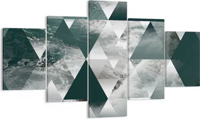Produktbild von Bild auf Leinwand - Leinwandbild - Abstraktion modern - 125x70cm - Wand Bild - Wanddeko - Leinwanddruck - Bilder - Kunstdruck - Wanddekoration - Leinwand bilder - Wandkunst - EA125x70-3421