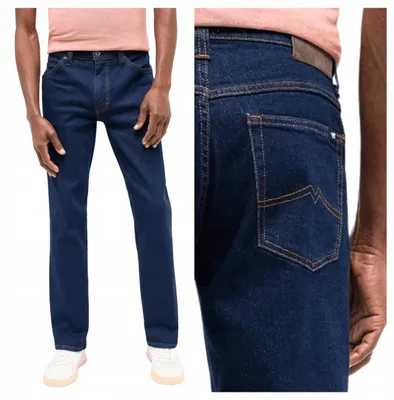Produktbild von Mustang | Tramper Straight Herrenjeans aus blauem Denim, Größe W32 L32