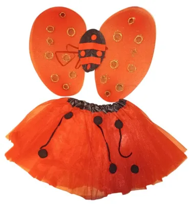 Produktbild von Boland Marienkäfer-Kostümset Flügel Tutu Kinder