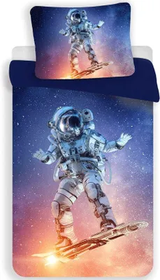 Immagine prodotto di Biancheria da letto Astronaut Cosy in poliestere, 140x200 cm e 70x90 cm