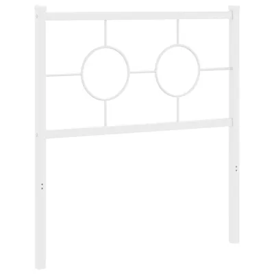Produktbild von vidaXL Ersatz-Kopfteil Metall Weiß 75 cm