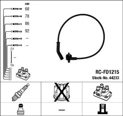 Produktbild von Ngk Zündleitungssatz 44233