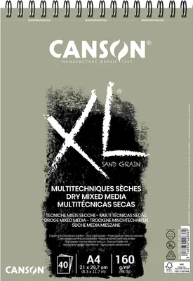 Obrázek produktu pro Canson C400110395, Hladké, Sešit s uměleckým papírem, 160 g/m², 40 listy