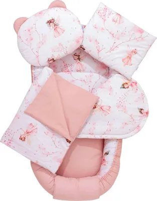 Produktbild von Little Fairy 5-teiliges Set XXL Babynest