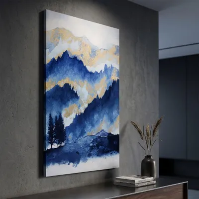 Zdjęcie produktu dla Wielokolorowy druk na płótnie pejzaż 80x3x120 cm