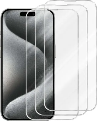 Image de Cadorabo 3x film de protection pour Apple iPhone 15 PRO en CRISTAL CLAIR verre trempé de protection d'écran film blindé