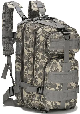 Immagine prodotto di Zaino militare, zaino unisex per attività all'aperto, viaggi ed escursioni; zaino tattico militare per trekking, zaino mimetico, modello AC