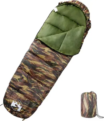 Produktbild von Mumienschlafsack für Erwachsene Camping 3 Jahreszeiten