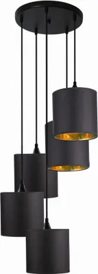 Produktbild von Langer Tellerleuchter 5x40W E14 Schwarz 35-73976 Candellux