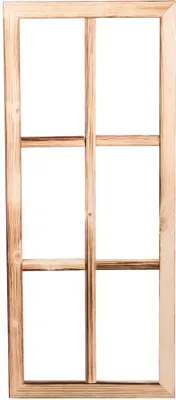 Produktbild von UNUS® Fenster Holz Fensterrahmen Vintage Holzfenster Shabby Wanddeko 76x32x2cm