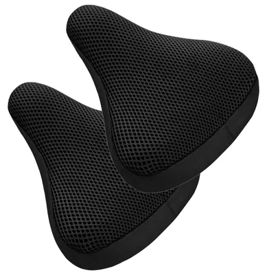 Productafbeelding van Zadelhoes fiets - Set van 2 - Ademend 3D-mesh - Zwart