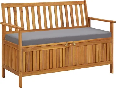 Produktbild von Gartenbank mit Stauraum 120 cm Massivholz Akazie