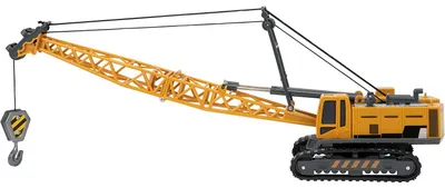 Produktbild von Toi-Toys Metal World Raupenkranwagen 1:55 gelb schwarz Spielzeugfahrzeug