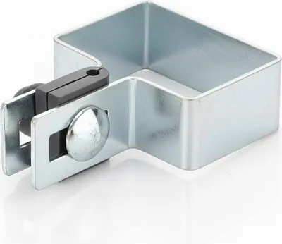 Obrázok produktu pre LogistSystem koncová svorka obdĺžniková v SET 60x40mm pre drôt FI3mm - Pozinkovaná plotová svorka pre plotové stĺpiky - Upevnenie pletivových panelov - Plotové svorky Svorka Svorka na stĺpiky