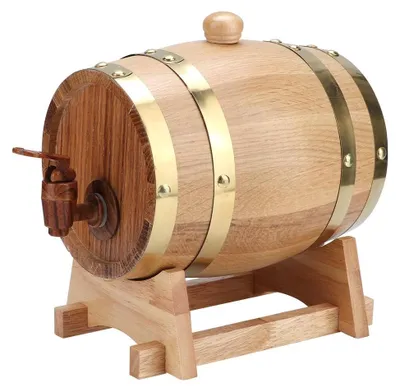 Immagine prodotto di 1,5 l Barile di rovere vintage per vino Secchio Accessori per la conservazione domestica