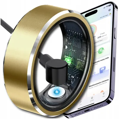 Zdjęcie produktu dla Smart ring inteligentry pierścionek tętno ciśnienie sen sport smartring