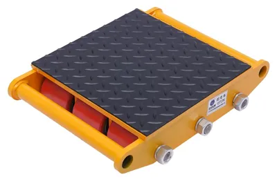 Image de Chariot de transport - Chariot pour machines - Capacité de charge 15 t - Avec 9 roulettes - Acier - Dimensions 37 × 26 × 9,5 cm - Poids 20,2 kg