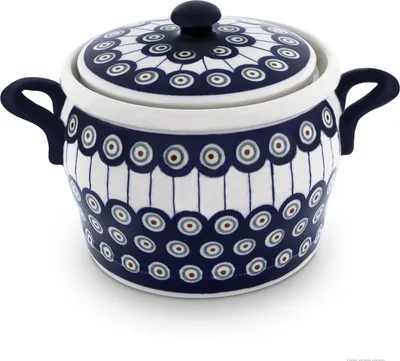 Produktbild von Original Bunzlauer Keramik 1,75 Liter Rumtopf Einlegetopf Gurkentopf Mehrzwecktopf Keramiktopf im Design 8