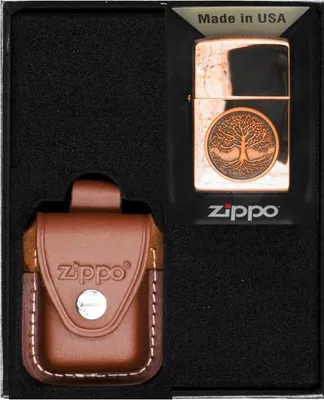 Produktbild von ZIPPO Feuerzeug BAUM DES LEBENS KUPFEREMBLEM Geschenkset Nr. 2