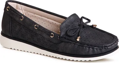 Produktbild von topschuhe24 2990 Damen Komfort Slipper Ballerina Schleife, Farbe:Schwarz, Größe:40 EU