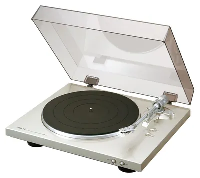 Obrázok produktu pre Denon DP-300F, Gramofón s remeňovým pohonom, Čierna, Strieborná, 33 1/3,45 ot/min, PHONO, 60 dB, 0,1%