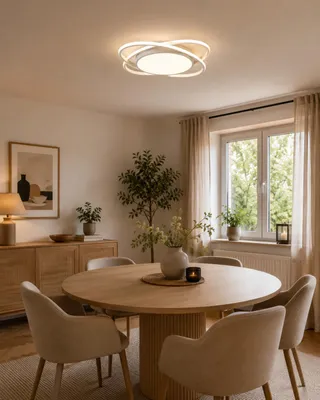 Produktbild von Deckenleuchte LED Deckenlampe Ø53cm,Dimmbar mit Fernbedienung LED fest integriert ,62W 3000-6500k, weiß , Mit Speicherfunktion.