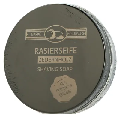Produktbild von Golddachs Rasierseife Zedernholz in Aludose (60 g)
