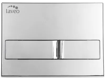 Image de Laveo BENI VPB_095V Bouton de chasse d'eau, chrome