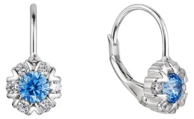 Immagine prodotto di Orecchini da ragazza in argento con zirconi 11474.3 acquamarina