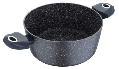 Obrázok produktu pre Bergner BG-8514-MBG, 2,2 L, Šedá, Mramor+, Keramický, Plyn, Halogén, Indukčná, Uzavretá doska, Šedá, Mäkká povrchová úprava