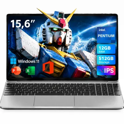 Produktbild von 15,6 Zoll Laptop, Intel® 6500Y, 3,4GHz, 39,6 cm (15.6"), 1920 x 1080 Pixel, 12GB RAM, 512GB SSD, 180° drehbar, Windows 11