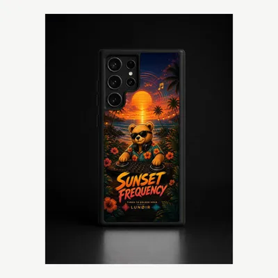 Produktbild von Samsung S22 Ultra Hülle Handyhülle Schutzhülle Case mit Sonnenuntergang Motiv – LUNØIR ©