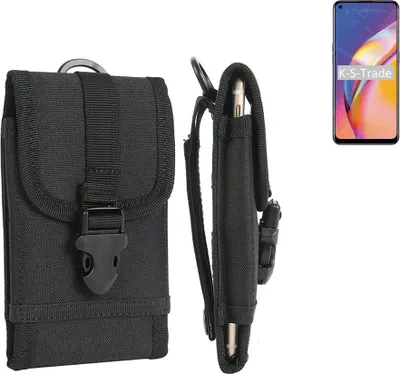 Produktbild von K-S-Trade Holster Handy Hülle kompatibel mit Oppo Reno5 F Holster Handytasche Gürtel Tasche Schutz Hülle Robust Outdoor schwarz