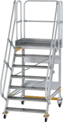 Produktbild von MUNK Plattformtreppe fahrbar 60° Stufenbreite 1000mm 7 Stufen