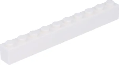 Produktbild von Lego® 250 Stück 6111 Stein Brick 1x10 Part Basic Steine 250 Weiß