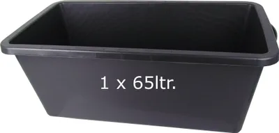 Produktbild von Mörtelwanne 65L Profi-Line | Mörtelkasten 65 Liter | aus robustem flexiblen Kunststoff | 30,5x80x40cm | Germany