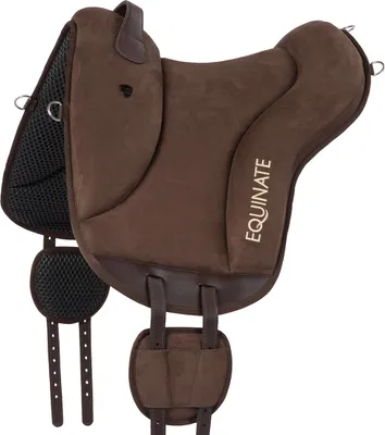 Produktbild von Equinate Reitpad Newfield aus synthetischem Wildleder Pony Braun