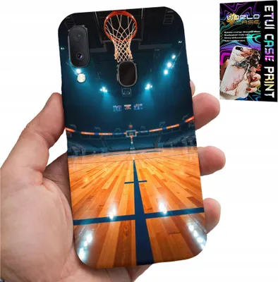 Zdjęcie produktu dla Etui Do Samsung Galaxy A20E - Koszykówka Nba Boisko, Kosz Fan Wzory