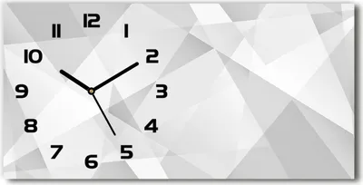Produktbild von Wanduhr aus Glas – 60x30 cm - Glasbild - Glasuhr - Gehärtetes Glas - schwarze-zeiger - Abstraktion Hintergrund