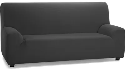 Productafbeelding van ECOMMERC3 Sofaovertrek voor een 3-zitsbank - Kleur: antraciet - antislip en van superieure kwaliteit