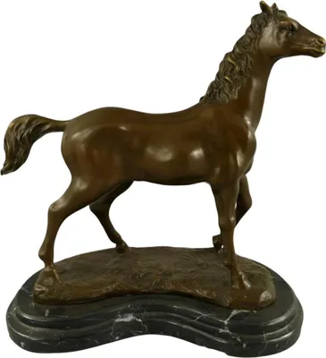 Produktbild von Bronzeskulptur Bronzefigur Pferd