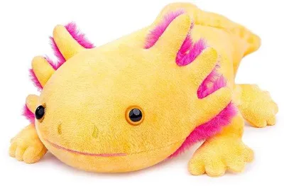 Produktbild von Axolotl-Plüschtier – 84 cm – Gelb