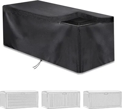 Obrázok produktu pre Ochranná plachta na záhradný kontajner – odolná voči poveternostným vplyvom – 1 ks – tkanina Oxford 420D – 132 x 71 x 67 cm